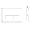 Kludi Unifix Przycisk WC niebieski mat 32PP01O4